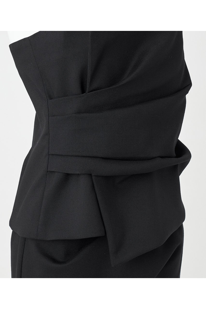 【エステータ/esteta】のウールダブルクロスビスチェ 人気、トレンドファッション・服の通販 founy(ファニー) 　ファッション　Fashion　レディースファッション　WOMEN　トップス・カットソー　Tops/Tshirt　キャミソール / ノースリーブ　No Sleeves　シャツ/ブラウス　Shirts/Blouses　ビスチェ　Bustier　アシンメトリー　Asymmetry　カットソー　Cut And Sew　ギャザー　Gather　ダブル　Double　ノースリーブ　No Sleeve　ビスチェ　Bustier　ラップ　Wrap　A/W・秋冬　Aw・Autumn/Winter・Fw・Fall-Winter　other-8|ID: prp329100004134243 ipo3291000000031405977