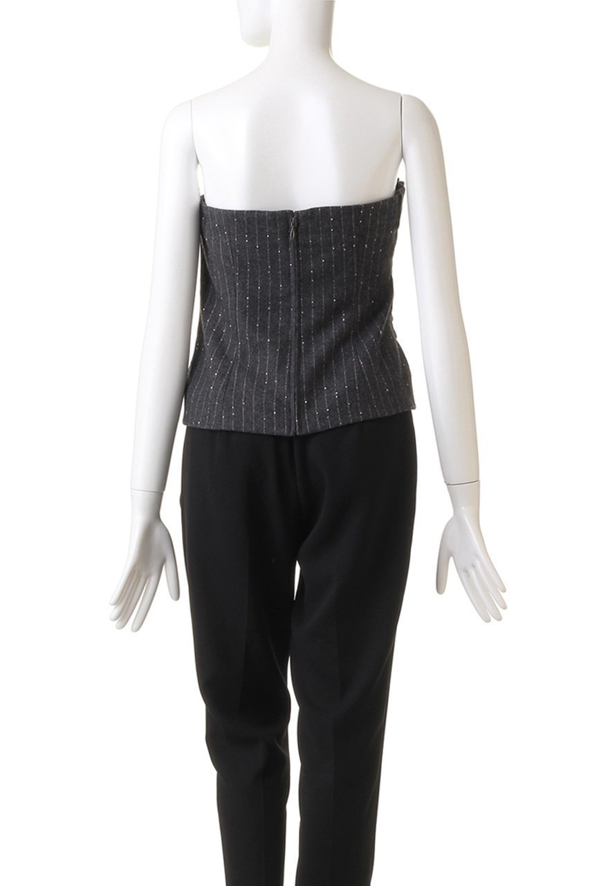 【エステータ/esteta】のストライプシークインビスチェ 人気、トレンドファッション・服の通販 founy(ファニー) 　ファッション　Fashion　レディースファッション　WOMEN　トップス・カットソー　Tops/Tshirt　キャミソール / ノースリーブ　No Sleeves　シャツ/ブラウス　Shirts/Blouses　ビスチェ　Bustier　アシンメトリー　Asymmetry　インナー　Inner　ギャザー　Gather　シンプル　Simple　ストライプ　Stripe　ノースリーブ　No Sleeve　ビスチェ　Bustier　A/W・秋冬　Aw・Autumn/Winter・Fw・Fall-Winter　other-4|ID: prp329100004134246 ipo3291000000031406002