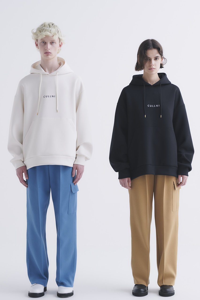 【クルニ/CULLNI】の【UNISEX】CULLNI ロゴ エンブロイダリー フーディー 人気、トレンドファッション・服の通販 founy(ファニー) 　ファッション　Fashion　レディースファッション　Fashion for Women　トップス・カットソー　Cut & Sew Tops　シャツ・ブラウス・オフィスカジュアル　Elegant Blouses & Button-Ups　レディースパーカー・カジュアルフーディー　Casual Hoodies & Sweatshirts　ロングTシャツ・Tシャツ　Longline T-Shirts & Tees　スウェット・クルーネックトップス　Sweatshirts & Crewnecks / Relaxed Fit Sweat Tops　カットソー・ベーシックTシャツ　Cut-and-Sewn Tops / Stretch Tees & Basics　ユニセックス　Unisex, Genderless　エンブロイダリー　Embroidery Design　シンプル　Simple, Minimal　ドローコード　Drawcord, Drawstring Cord　フォルム　Silhouette, Form　フロント　Front, Front Design　ポケット　Pocket, Pocket Detail　今季　This Season, Current Season　定番　Standard, Basic Item　other-6|ID: prp329100004134248 ipo3291000000032899305