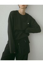 【エトレトウキョウ/ETRE TOKYO】のカフスデザインカットトップス 人気、トレンドファッション・服の通販 founy(ファニー) ファッション Fashion レディースファッション WOMEN トップス・カットソー Tops/Tshirt シャツ/ブラウス Shirts/Blouses ロング / Tシャツ T-Shirts カットソー Cut and Sewn アメリカン American スリーブ Sleeve プレーン Plane ポケット Pocket リラックス Relax ロング Long 再入荷 Restock/Back In Stock/Re Arrival thumbnail チャコールグレー|ID: prp329100004135611 ipo3291000000028305511