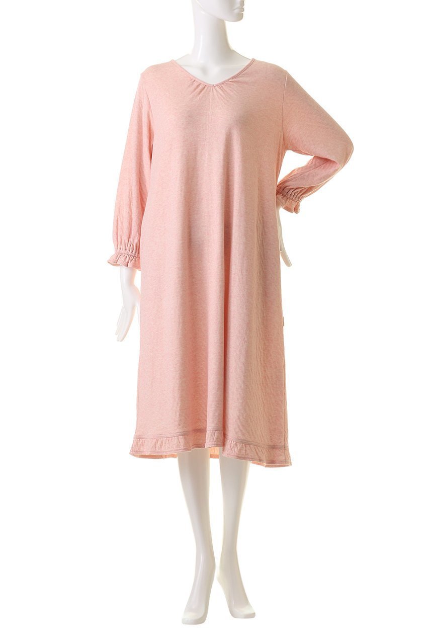 【ナナデコール/nanadecor】のカラーリリーフリルワンピース 人気、トレンドファッション・服の通販 founy(ファニー) 　ファッション　Fashion　レディースファッション　WOMEN　ワンピース　Dress　おすすめ　Recommend　パジャマ　Pajamas　フリル　Frills　other-2|ID: prp329100004135625 ipo3291000000031405112