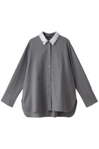 【エブール/ebure】のブルームビジューカラー シャツブラウス 人気、トレンドファッション・服の通販 founy(ファニー) ファッション Fashion レディースファッション WOMEN トップス・カットソー Tops/Tshirt シャツ/ブラウス Shirts/Blouses おすすめ Recommend シンプル Simple スリーブ Sleeve セットアップ Set Up デニム Denim ビジュー Bijou マニッシュ Mannish ロング Long エレガント 上品 Elegant NEW・新作・新着・新入荷 New Arrivals thumbnail グレー|ID: prp329100004135627 ipo3291000000028305566