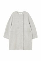 【アドーア/ADORE】のピュアカシミヤノーカラーコート 人気、トレンドファッション・服の通販 founy(ファニー) ファッション Fashion レディースファッション WOMEN アウター Coat Outerwear コート Coats カシミヤ Cashmere ダブル Double パターン Pattern ロング Long NEW・新作・新着・新入荷 New Arrivals thumbnail グレー|ID: prp329100004135661 ipo3291000000028305702