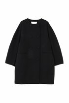 【アドーア/ADORE】のピュアカシミヤノーカラーコート ブラック|ID: prp329100004135661 ipo3291000000034336549
