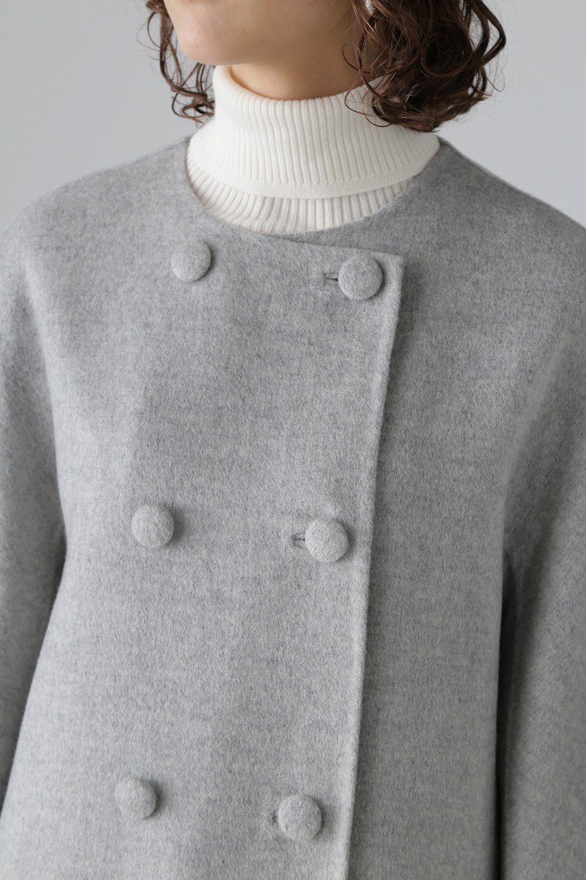 【アドーア/ADORE】のピュアカシミヤノーカラーコート 人気、トレンドファッション・服の通販 founy(ファニー)  ファッション Fashion レディースファッション Fashion for Women アウター Coat / Outerwear Collection コート・ロングコート・ピーコート Long Coats, Peacoats & More ダブル Double, Double-Breasted パターン Pattern, Design Print ロング Long, Long-Length other-2|ID: prp329100004135661 ipo3291000000034336551