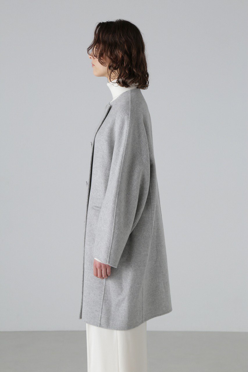 【アドーア/ADORE】のピュアカシミヤノーカラーコート 人気、トレンドファッション・服の通販 founy(ファニー)  ファッション Fashion レディースファッション Fashion for Women アウター Coat / Outerwear Collection コート・ロングコート・ピーコート Long Coats, Peacoats & More ダブル Double, Double-Breasted パターン Pattern, Design Print ロング Long, Long-Length other-6|ID: prp329100004135661 ipo3291000000034336558