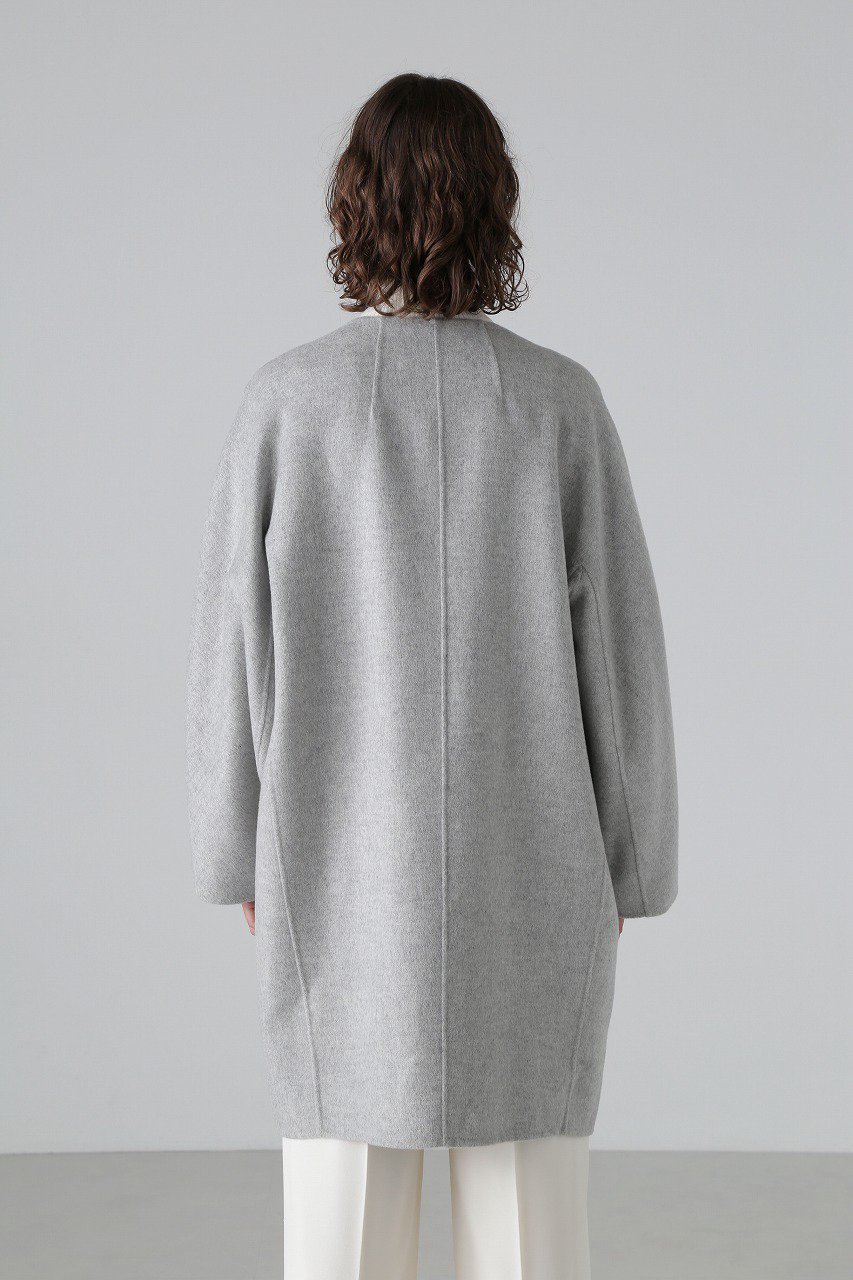 【アドーア/ADORE】のピュアカシミヤノーカラーコート 人気、トレンドファッション・服の通販 founy(ファニー)  ファッション Fashion レディースファッション Fashion for Women アウター Coat / Outerwear Collection コート・ロングコート・ピーコート Long Coats, Peacoats & More ダブル Double, Double-Breasted パターン Pattern, Design Print ロング Long, Long-Length other-7|ID: prp329100004135661 ipo3291000000034336559