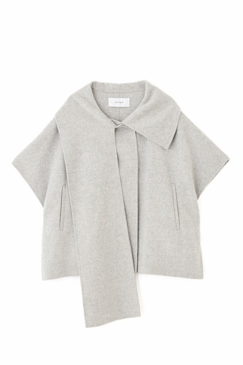 【アドーア/ADORE】のピュアカシミヤポンチョ 人気、トレンドファッション・服の通販 founy(ファニー) 　ファッション　Fashion　レディースファッション　Fashion for Women　アウター　Coat / Outerwear Collection　コート・ロングコート・ピーコート　Long Coats, Peacoats & More　ポンチョ・ケープコート　Ponchos & Capes　ショート　Short, Short Length　シンプル　Simple, Minimal　ハーフ　Half, Half-Length　ポンチョ　Poncho, Cape Style　マフラー　Scarf, Muffler　 other-1|ID: prp329100004135663 ipo3291000000032946931