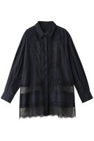 【ランバン オン ブルー/LANVIN en Bleu】のレースパターンシャツブラウス 人気、トレンドファッション・服の通販 founy(ファニー) ファッション Fashion レディースファッション WOMEN トップス・カットソー Tops/Tshirt シャツ/ブラウス Shirts/Blouses シアー Sheer ジャケット Jacket スリット Slit スリーブ Sleeve ドッキング Docking モチーフ Motif レース Race ロング Long NEW・新作・新着・新入荷 New Arrivals |ID:prp329100004135690