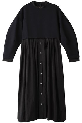 【ランバン オン ブルー/LANVIN en Bleu】のシャツコンビワンピース 人気、トレンドファッション・服の通販 founy(ファニー) ファッション Fashion レディースファッション WOMEN ワンピース Dress チュニック Tunic チュニック Tunic トレンド Trend ドッキング Docking ロング Long |ID:prp329100004135694