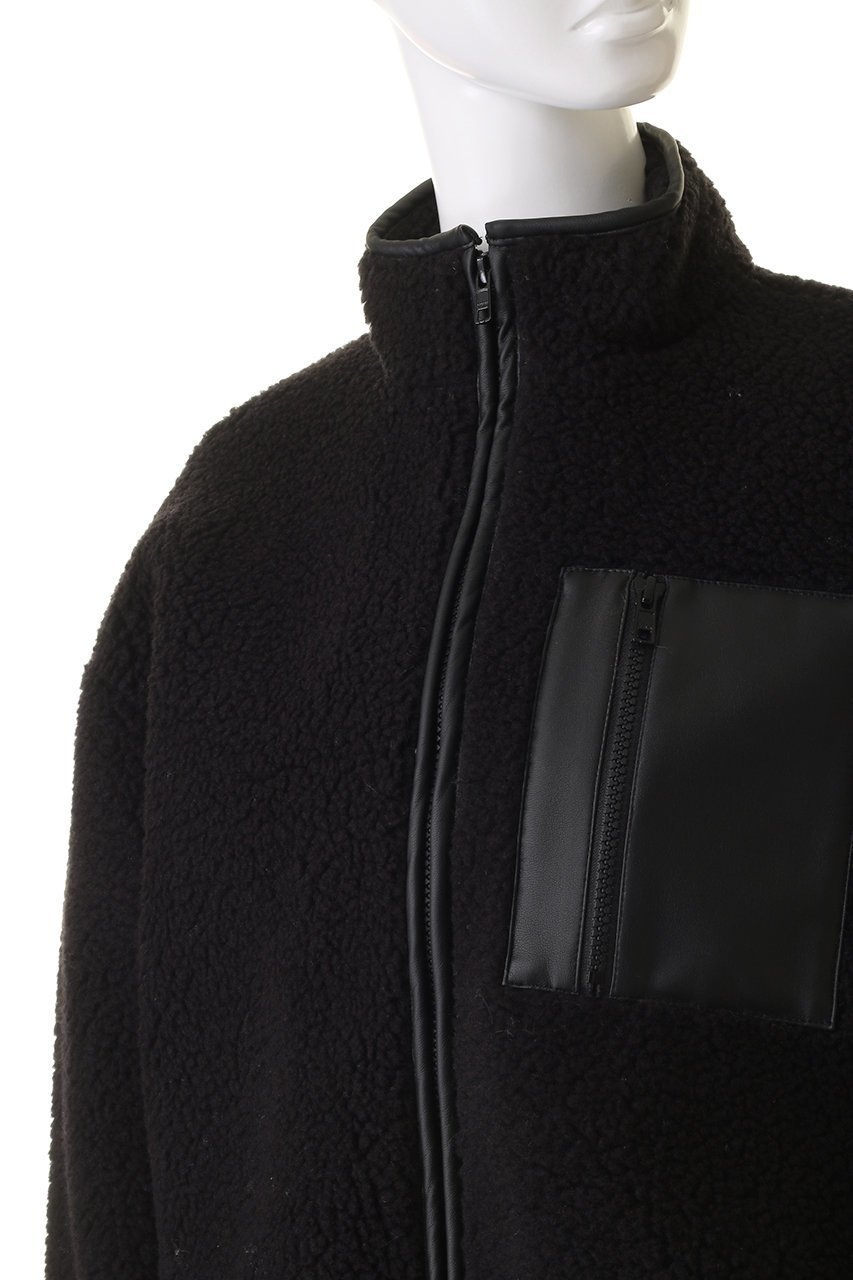 【サードマガジン/THIRD MAGAZINE】のTHIRD MAGAZINE×mikomori /ボアボクシーブルゾン 人気、トレンドファッション・服の通販 founy(ファニー) 　ファッション　Fashion　レディースファッション　Fashion for Women　アウター　Coat / Outerwear Collection　レディースジャケット・軽アウター　Jackets　ブルゾンジャケット・スポーティアウター　Blouson Jackets　ジャケット　Jacket, Outerwear　スタンド　Stand Collar, Upright Stand　トリミング　Trimming, Decorative Edge　バランス　Balance, Style Balance　フェイクレザー　Faux Leather, PU Leather　フロント　Front, Front Design　ブルゾン　Blouson, Bomber Jacket　ポケット　Pocket, Pocket Detail　other-5|ID: prp329100004135702 ipo3291000000035970935