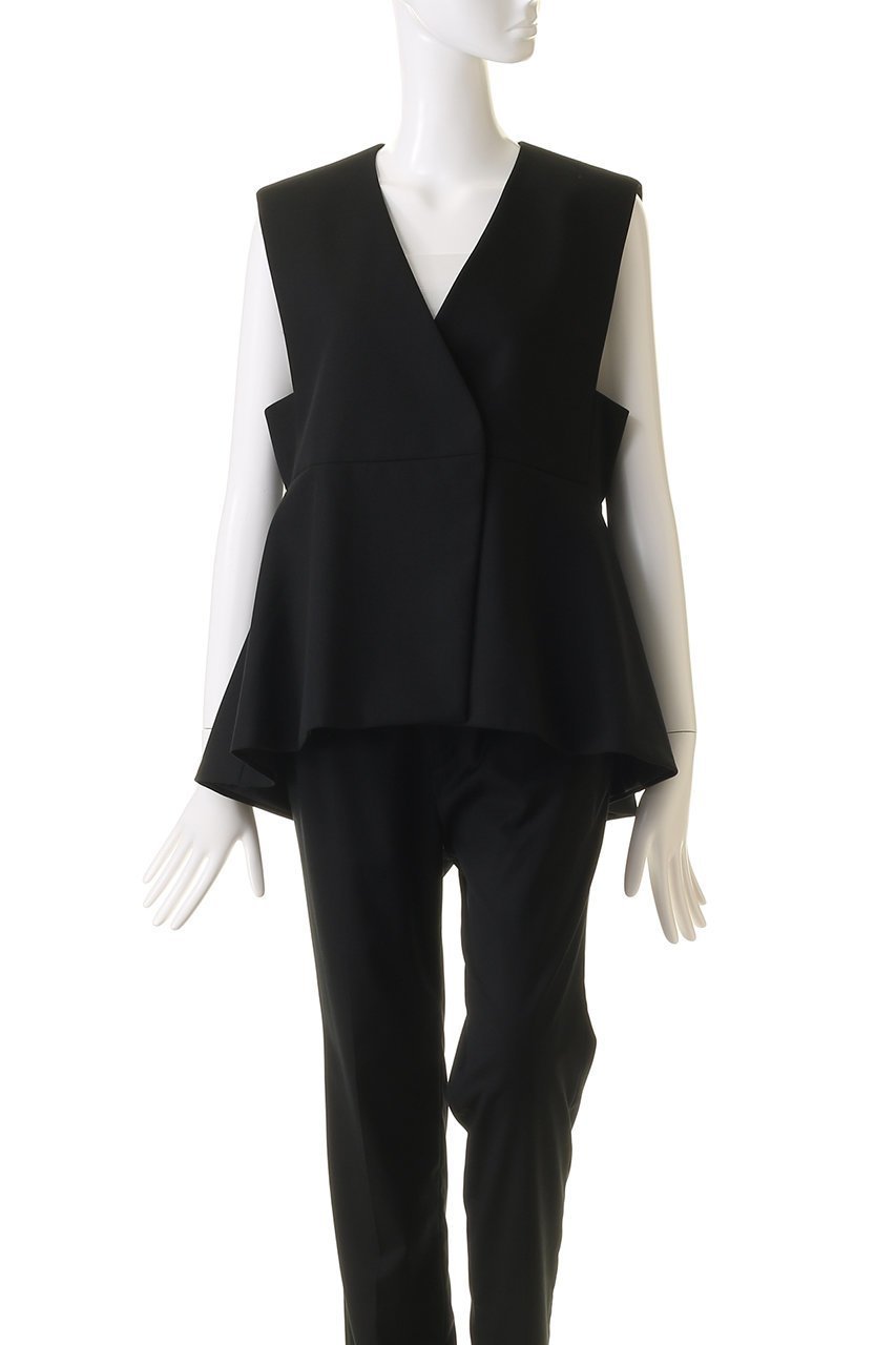 【ヒューエルミュージアム/hueLe Museum】の【hLM】リュクスウールジレ 人気、トレンドファッション・服の通販 founy(ファニー) 　ファッション　Fashion　レディースファッション　Fashion for Women　アウター　Coat / Outerwear Collection　レディースジャケット・軽アウター　Jackets　おすすめ　Recommended / Our Picks　クール　Cool, Chic　ジャケット　Jacket, Outerwear　セットアップ　Set-Up, Coordinated Outfit　ドレープ　Drape, Draping Fabric　フレア　Flare, Flared　フロント　Front, Front Design　ベスト　Vest, Waistcoat　マニッシュ　Mannish, Boyish　other-2|ID: prp329100004135713 ipo3291000000036530123