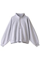 【シシ/sisii】の【UNISEX】クロップド ハーフジップ ハイネック スウェット グレー|ID: prp329100004137262 ipo3291000000035933629
