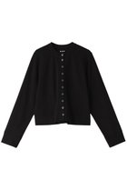 【スリー ドッツ/three dots】のコンパクトパイル カーディガン ブラック|ID: prp329100004137266 ipo3291000000032898087