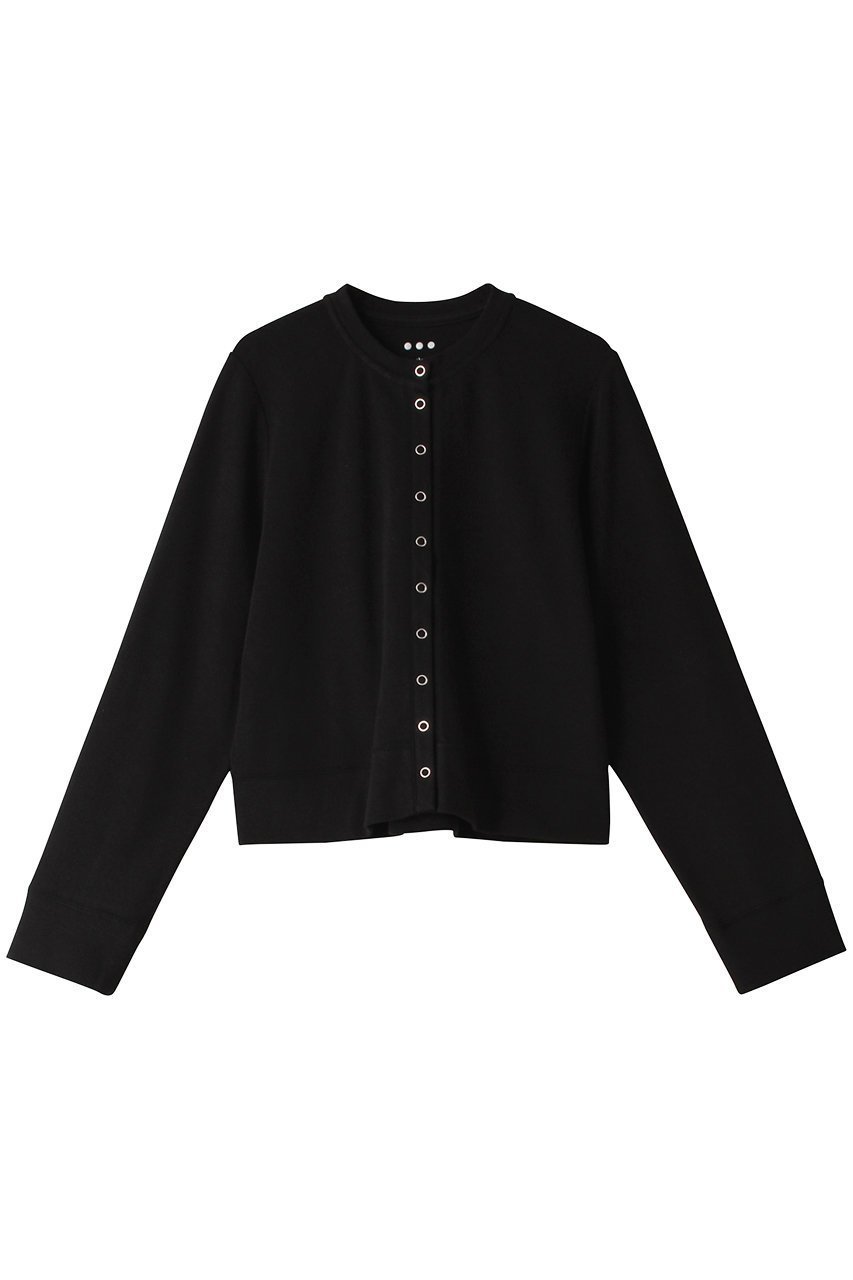 【スリー ドッツ/three dots】のコンパクトパイル カーディガン インテリア・キッズ・メンズ・レディースファッション・服の通販 founy(ファニー) 　ファッション　Fashion　レディースファッション　Fashion for Women　トップス・カットソー　Cut & Sew Tops　カーディガン・羽織り　Layered Style Cardigans　シャツ・ブラウス・オフィスカジュアル　Elegant Blouses & Button-Ups　ロングTシャツ・Tシャツ　Longline T-Shirts & Tees　カットソー・ベーシックTシャツ　Cut-and-Sewn Tops / Stretch Tees & Basics　カーディガン　Cardigan, Knitwear　コンパクト　Compact, Small Size　エレガント 上品　Elegant　ブラック|ID: prp329100004137266 ipo3291000000032898087