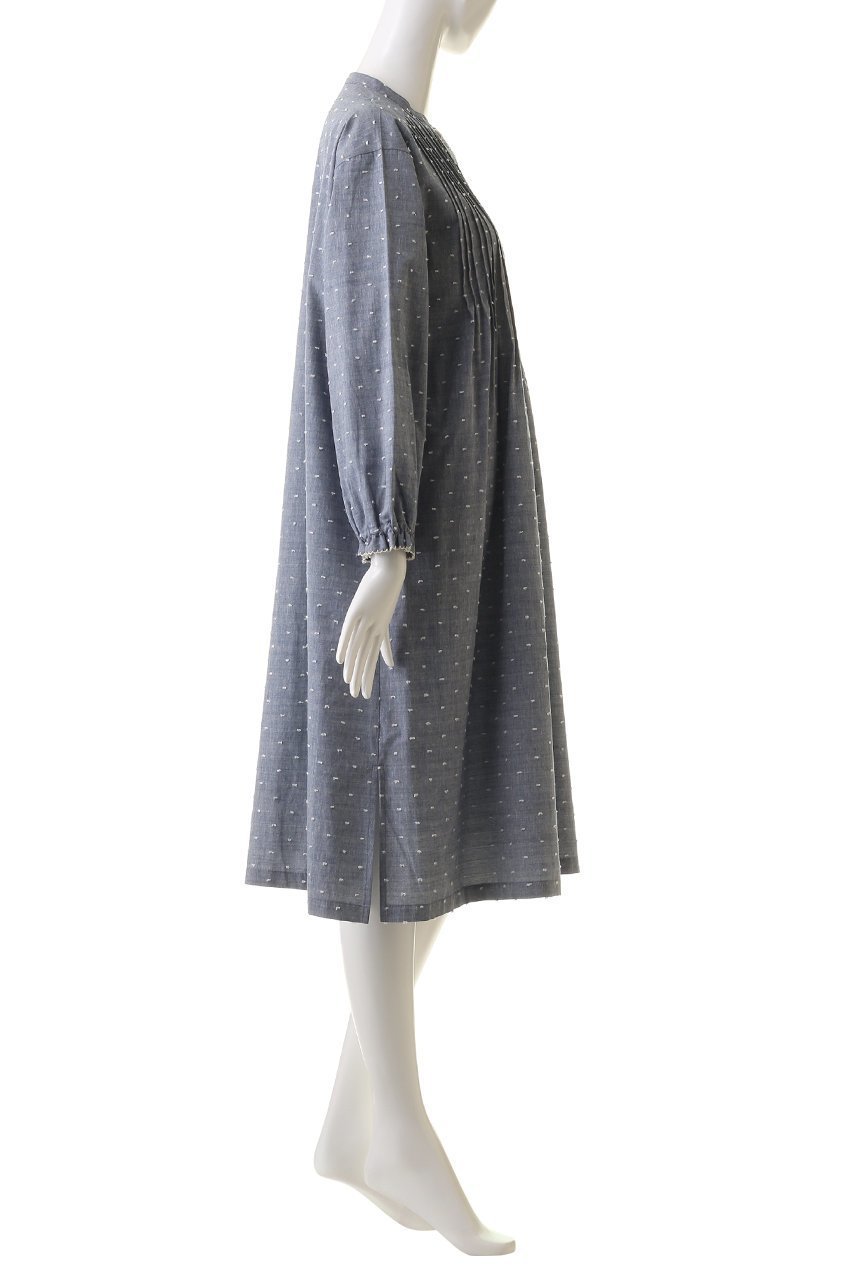 【キッドブルー/KID BLUE】のオーガニックドビードットナイティ 人気、トレンドファッション・服の通販 founy(ファニー) 　ファッション　Fashion　レディースファッション　Fashion for Women　トップス・カットソー　Cut & Sew Tops　なめらか　Smooth, Silky Texture　ドット　Polka Dot, Dot Pattern　パジャマ　Pajamas, Sleepwear　フェミニン　Feminine, Girly　フリル　Frill, Ruffle　プリント　Print, Printed Pattern　プリーツ　Pleats, Pleated　リラックス　Relax, Relaxed Fit　再入荷　Restock / Back in Stock　other-3|ID: prp329100004137276 ipo3291000000035126134