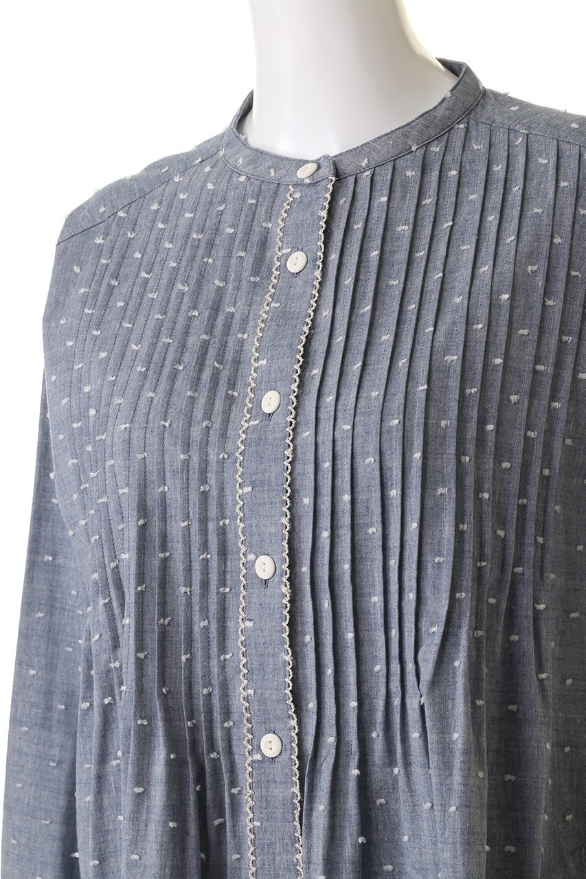 【キッドブルー/KID BLUE】のオーガニックドビードットナイティ 人気、トレンドファッション・服の通販 founy(ファニー) 　ファッション　Fashion　レディースファッション　Fashion for Women　トップス・カットソー　Cut & Sew Tops　なめらか　Smooth, Silky Texture　ドット　Polka Dot, Dot Pattern　パジャマ　Pajamas, Sleepwear　フェミニン　Feminine, Girly　フリル　Frill, Ruffle　プリント　Print, Printed Pattern　プリーツ　Pleats, Pleated　リラックス　Relax, Relaxed Fit　再入荷　Restock / Back in Stock　other-5|ID: prp329100004137276 ipo3291000000035126136