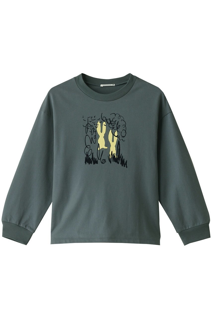 【ミナ ペルホネン/mina perhonen / KIDS】の【KIDS】cache-cache トップス グリーン 150/12Y インテリア・キッズ・メンズ・レディースファッション・服の通販 founy(ファニー) 　ファッション　Fashion　キッズファッション　Fashion for Kids　トップス・カットソー　Cut & Sew Tops　イラスト　Illustration　カットソー　Cut and Sewn Top　ハンド　Hand, Handmade　長袖　Long Sleeve, Full Sleeve　グリーン|ID: prp329100004138439 ipo3291000000036192717