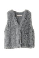 【マリリンムーン/MARILYN MOON】のシャギーニット2wayベスト 人気、トレンドファッション・服の通販 founy(ファニー) ファッション Fashion レディースファッション Fashion for Women アウター Coat / Outerwear Collection レディースジャケット・軽アウター Jackets クロップド Cropped, Short Length シンプル Simple, Minimal ジャケット Jacket, Outerwear バランス Balance, Style Balance ベスト Vest, Waistcoat |ID:prp329100004138454