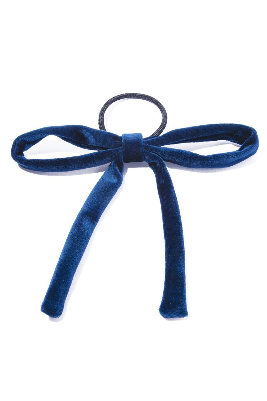 【イリスフォーセブン/IRIS 47】のnotre ポニー インテリア・キッズ・メンズ・レディースファッション・服の通販 founy(ファニー) 　ファッション　Fashion　レディースファッション　Fashion for Women　シュシュ&ヘアアクセ/ヘアアレンジ　Scrunchies & Hair Accessories　アクセサリー　Fashion Accessories　ハーフ　Half, Half-Length　ベルベット　Velvet, Velvety　リボン　Ribbon, Bow　エレガント 上品　Elegant　ネイビー|ID: prp329100004140399 ipo3291000000032827615