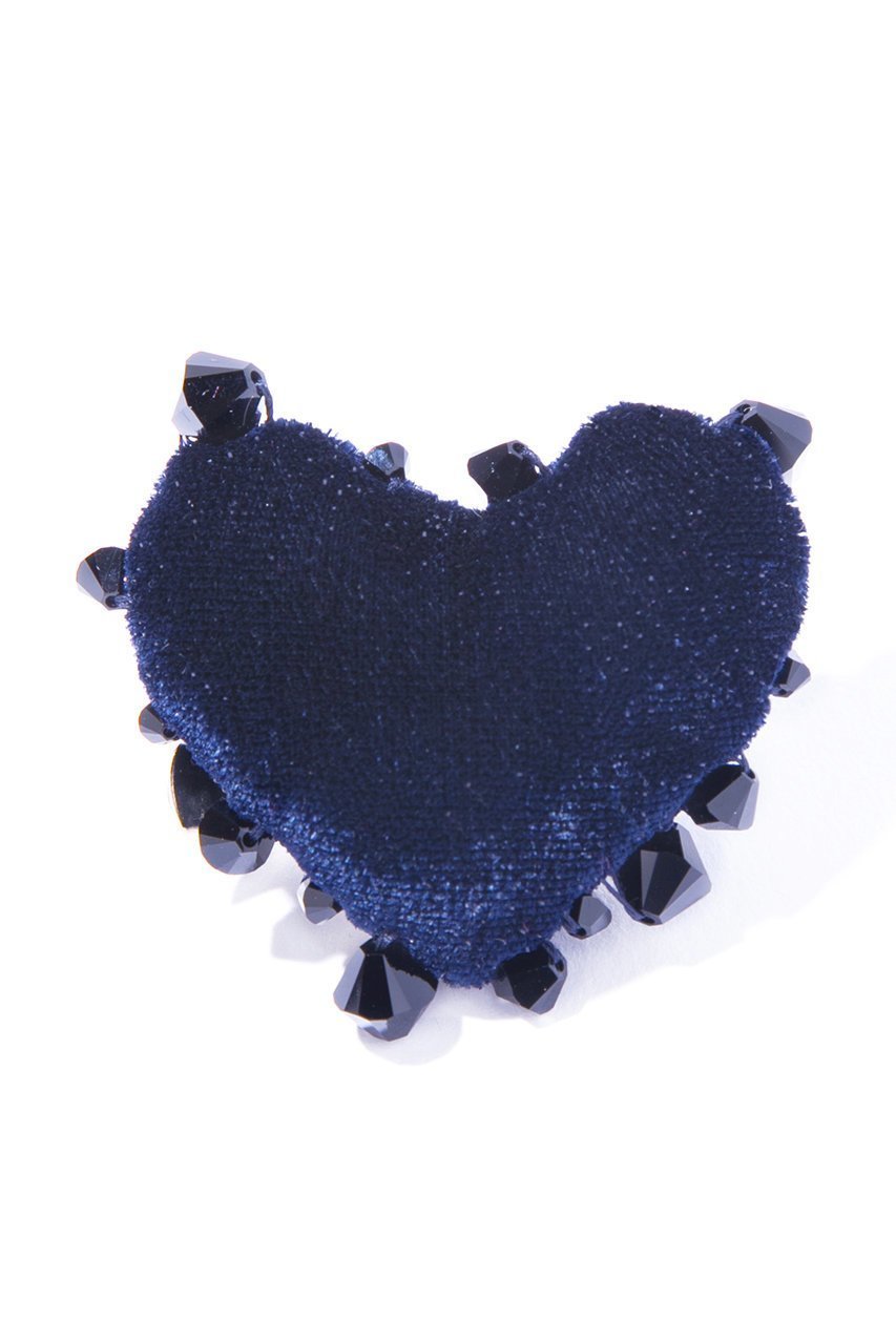 【イリスフォーセブン/IRIS 47】のburning plump ブローチ インテリア・キッズ・メンズ・レディースファッション・服の通販 founy(ファニー) 　ファッション　Fashion　レディースファッション　Fashion for Women　ジュエリー　Jewelry　ガラス　Glass, Glassware　コレクション　Collection, Seasonal Line　フレーム　Frame, Outline　ブローチ　Brooch, Pin Brooch　ベルベット　Velvet, Velvety　ネイビー|ID: prp329100004140407 ipo3291000000035659133