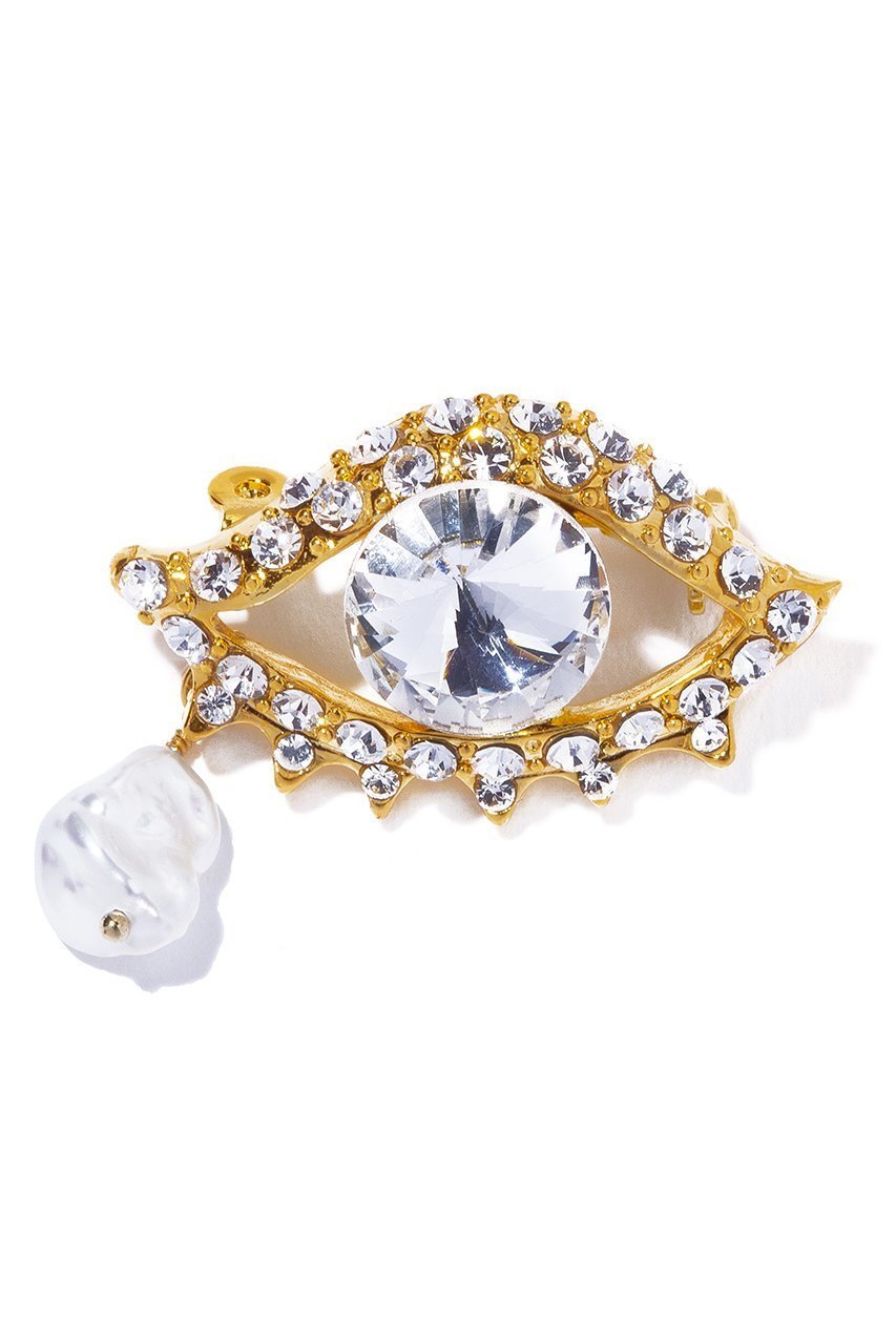 【イリスフォーセブン/IRIS 47】のeye ブローチ インテリア・キッズ・メンズ・レディースファッション・服の通販 founy(ファニー) 　ファッション　Fashion　レディースファッション　Fashion for Women　ジュエリー　Jewelry　おすすめ　Recommended / Our Picks　ガラス　Glass, Glassware　コレクション　Collection, Seasonal Line　ジャケット　Jacket, Outerwear　スタイリッシュ　Stylish, Fashionable　デニム　Denim, Jeans Material　バランス　Balance, Style Balance　バロック　Baroque, Baroque Design　パール　Pearl, Pearl Accent　ブローチ　Brooch, Pin Brooch　モチーフ　Motif, Design Theme　ゴールド|ID: prp329100004140410 ipo3291000000035886874