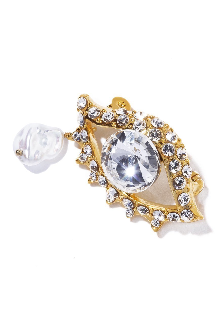 【イリスフォーセブン/IRIS 47】のeye ブローチ 人気、トレンドファッション・服の通販 founy(ファニー) 　ファッション　Fashion　レディースファッション　Fashion for Women　ジュエリー　Jewelry　おすすめ　Recommended / Our Picks　ガラス　Glass, Glassware　コレクション　Collection, Seasonal Line　ジャケット　Jacket, Outerwear　スタイリッシュ　Stylish, Fashionable　デニム　Denim, Jeans Material　バランス　Balance, Style Balance　バロック　Baroque, Baroque Design　パール　Pearl, Pearl Accent　ブローチ　Brooch, Pin Brooch　モチーフ　Motif, Design Theme　other-3|ID: prp329100004140410 ipo3291000000035886876