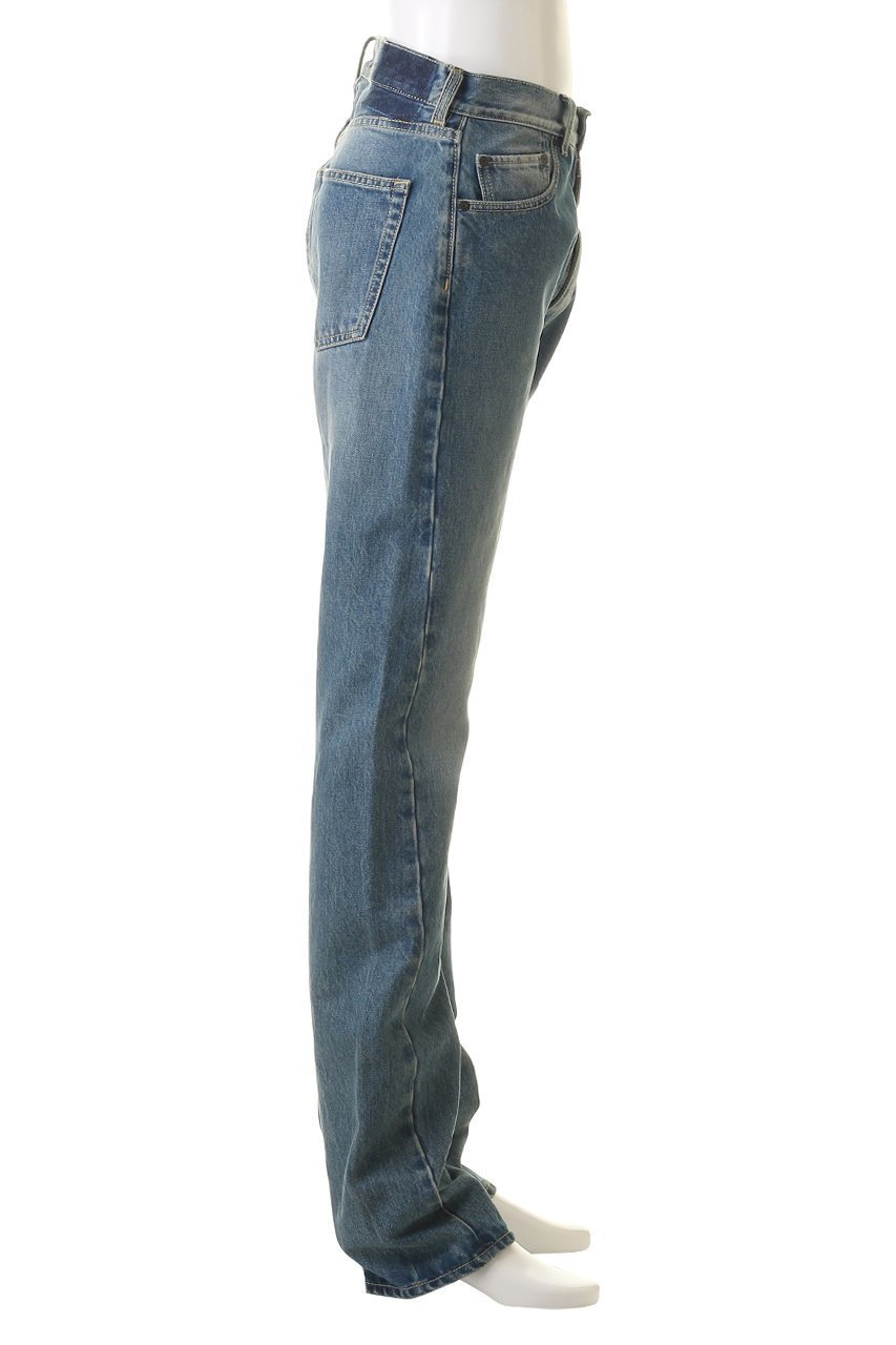 【メゾン マルジェラ/MAISON MARGIELA / MEN】の【MEN】5ポケット ターンアップ ストレートデニムパンツ 人気、トレンドファッション・服の通販 founy(ファニー) 　ファッション　Fashion　メンズファッション　Fashion for Men　ボトムス　Bottoms　デニムパンツ・ジーンズ　Denim Pants　ウォッシュ　Washed Finish　ストレート　Straight, Straight Cut　デニム　Denim, Jeans Material　ポケット　Pocket, Pocket Detail　ワイド　Wide, Wide Fit　other-3|ID: prp329100004140439 ipo3291000000032891696