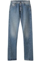 【メゾン マルジェラ/MAISON MARGIELA / MEN】の【MEN】5ポケット ターンアップ ストレートデニムパンツ 人気、トレンドファッション・服の通販 founy(ファニー) ファッション Fashion メンズファッション Fashion for Men ボトムス Bottoms デニムパンツ・ジーンズ Denim Pants ウォッシュ Washed Finish ストレート Straight, Straight Cut デニム Denim, Jeans Material ポケット Pocket, Pocket Detail ワイド Wide, Wide Fit thumbnail ミディアムブルー|ID: prp329100004140439 ipo3291000000035532835