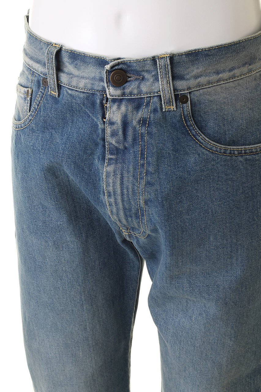 【メゾン マルジェラ/MAISON MARGIELA / MEN】の【MEN】5ポケット ターンアップ ストレートデニムパンツ 人気、トレンドファッション・服の通販 founy(ファニー) 　ファッション　Fashion　メンズファッション　Fashion for Men　ボトムス　Bottoms　デニムパンツ・ジーンズ　Denim Pants　ウォッシュ　Washed Finish　ストレート　Straight, Straight Cut　デニム　Denim, Jeans Material　ポケット　Pocket, Pocket Detail　ワイド　Wide, Wide Fit　other-5|ID: prp329100004140439 ipo3291000000035532839