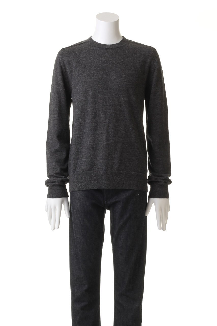 【メゾン マルジェラ/MAISON MARGIELA / MEN】の【MEN】エルボーパッチ クルーネック ウール セーター 人気、トレンドファッション・服の通販 founy(ファニー) 　ファッション　Fashion　メンズファッション　Fashion for Men　トップス・カットソー　Cut & Sew Tops　メンズシャツ　Shirts　スリーブ　Sleeve, Long Sleeve / Short Sleeve　セーター　Sweater, Knitwear　ロング　Long, Long-Length　定番　Standard, Basic Item　A/W・秋冬　Autumn/Winter　other-2|ID: prp329100004140440 ipo3291000000032898429