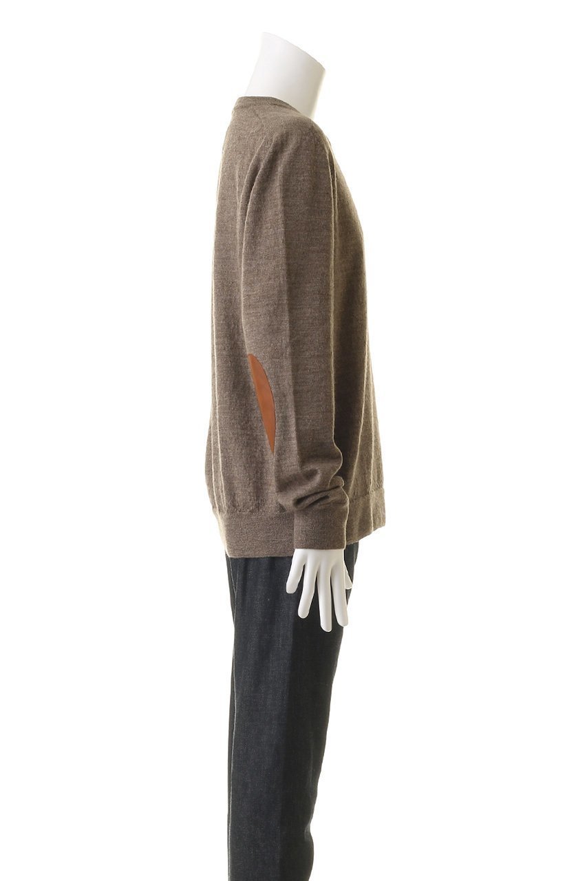 【メゾン マルジェラ/MAISON MARGIELA / MEN】の【MEN】エルボーパッチ クルーネック ウール セーター 人気、トレンドファッション・服の通販 founy(ファニー) 　ファッション　Fashion　メンズファッション　Fashion for Men　トップス・カットソー　Cut & Sew Tops　メンズシャツ　Shirts　スリーブ　Sleeve, Long Sleeve / Short Sleeve　セーター　Sweater, Knitwear　ロング　Long, Long-Length　定番　Standard, Basic Item　A/W・秋冬　Autumn/Winter　other-3|ID: prp329100004140440 ipo3291000000035480999