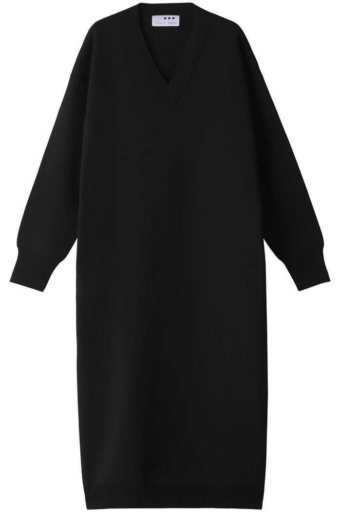 【スリー ドッツ/three dots】のスポンジーヤーン Vネックドレス インテリア・キッズ・メンズ・レディースファッション・服の通販 founy(ファニー) https://founy.com/ ファッション Fashion レディースファッション Fashion for Women ワンピース Dresses フォーマル・パーティードレス・結婚式用ドレス Elegant & Casual Dresses チュニック Tunic Tops & Dresses オケージョン Occasion Wear シューズ Shoes, Footwear チュニック Tunic, Long Top ドレス Dress, One-Piece ロング Long, Long-Length エレガント 上品 Elegant |ID: prp329100004140469 ipo3291000000032890438