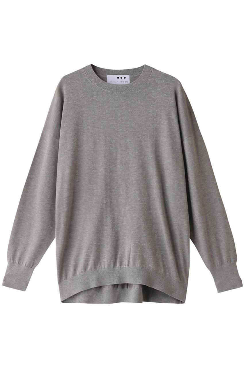 【スリー ドッツ/three dots】のリュクスセーター ルーズプルオーバー インテリア・キッズ・メンズ・レディースファッション・服の通販 founy(ファニー) 　ファッション　Fashion　レディースファッション　Fashion for Women　トップス・カットソー　Cut & Sew Tops　ニット　Knit Tops & Sweaters　カジュアルプルオーバー・ニットトップス　Pullovers & Knit Tops / Casual Pullovers　トレンド　Trend, Trending Now　リュクス　Luxury, Elegant, High-End, Chic　ルーズ　Loose, Oversized　グレー|ID: prp329100004140471 ipo3291000000035962415