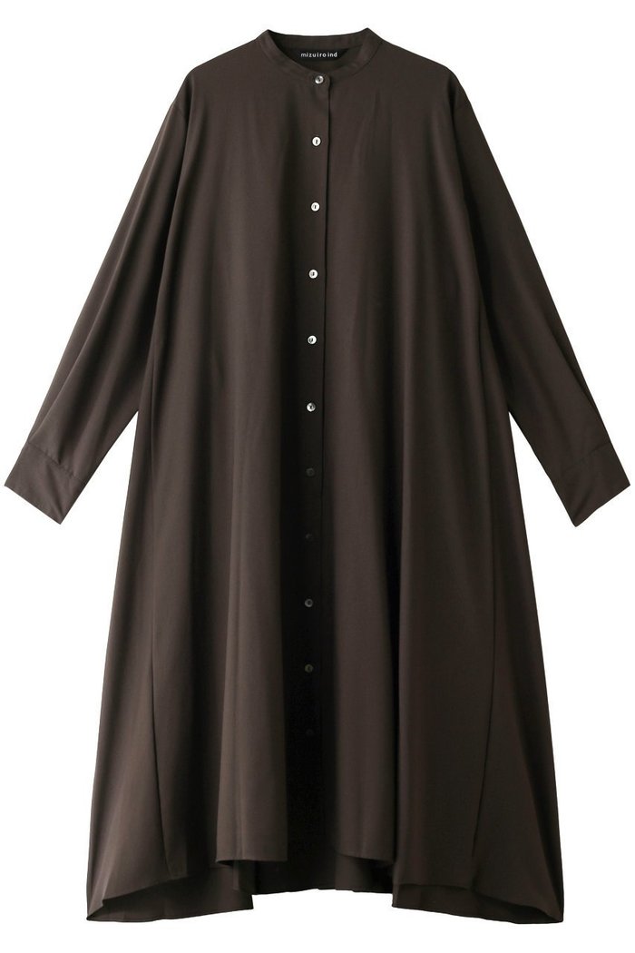 【ミズイロ インド/mizuiro ind】のバンドカラーフレアシャツワンピース インテリア・キッズ・メンズ・レディースファッション・服の通販 founy(ファニー) https://founy.com/ ファッション Fashion レディースファッション Fashion for Women ワンピース Dresses シャツワンピース / 1枚で着映えコーデ Shirt Dresses チュニック Tunic Tops & Dresses シンプル Simple, Minimal チュニック Tunic, Long Top フレア Flare, Flared ロング Long, Long-Length 羽織 Haori, Light Jacket |ID: prp329100004140474 ipo3291000000032904188