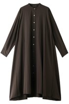 【ミズイロ インド/mizuiro ind】のバンドカラーフレアシャツワンピース ブラウン|ID: prp329100004140474 ipo3291000000032904191