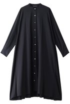 【ミズイロ インド/mizuiro ind】のバンドカラーフレアシャツワンピース ネイビー|ID: prp329100004140474 ipo3291000000032904193