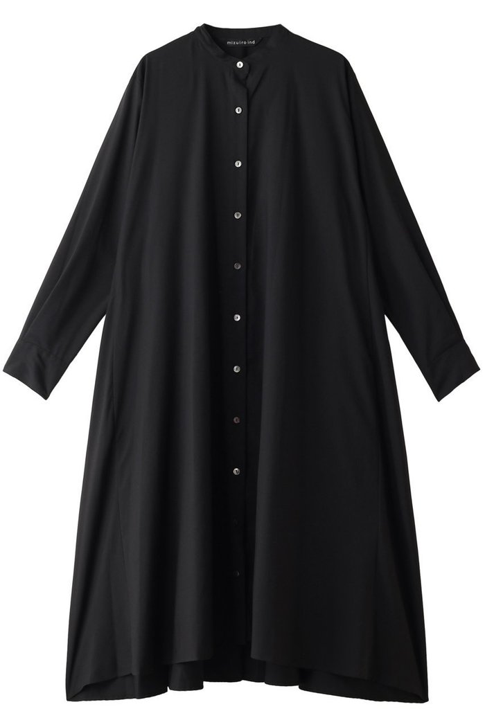 【ミズイロ インド/mizuiro ind】のバンドカラーフレアシャツワンピース インテリア・キッズ・メンズ・レディースファッション・服の通販 founy(ファニー) https://founy.com/ ファッション Fashion レディースファッション Fashion for Women ワンピース Dresses シャツワンピース / 1枚で着映えコーデ Shirt Dresses チュニック Tunic Tops & Dresses シンプル Simple, Minimal チュニック Tunic, Long Top フレア Flare, Flared ロング Long, Long-Length 羽織 Haori, Light Jacket |ID: prp329100004140474 ipo3291000000032904201