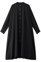 【ミズイロ インド/mizuiro ind】のバンドカラーフレアシャツワンピース ブラック|ID: prp329100004140474 ipo3291000000032904201