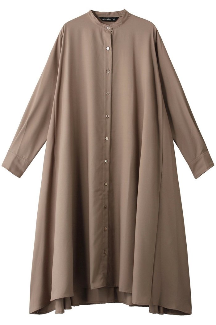 【ミズイロ インド/mizuiro ind】のバンドカラーフレアシャツワンピース インテリア・キッズ・メンズ・レディースファッション・服の通販 founy(ファニー) https://founy.com/ ファッション Fashion レディースファッション Fashion for Women ワンピース Dresses シャツワンピース / 1枚で着映えコーデ Shirt Dresses チュニック Tunic Tops & Dresses シンプル Simple, Minimal チュニック Tunic, Long Top フレア Flare, Flared ロング Long, Long-Length 羽織 Haori, Light Jacket |ID: prp329100004140474 ipo3291000000032904204