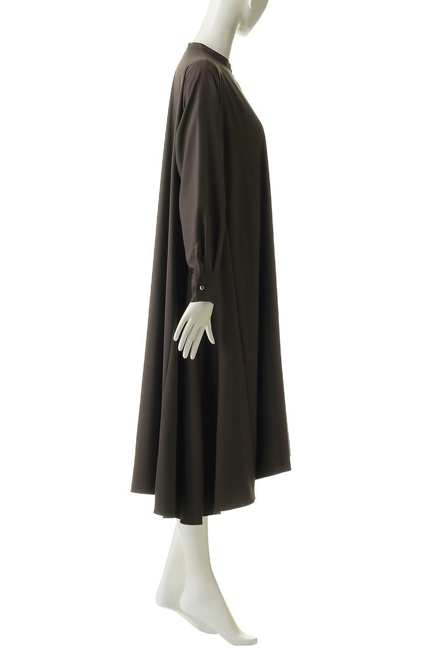 【ミズイロ インド/mizuiro ind】のバンドカラーフレアシャツワンピース 人気、トレンドファッション・服の通販 founy(ファニー) 　ファッション　Fashion　レディースファッション　Fashion for Women　ワンピース　Dresses　シャツワンピース / 1枚で着映えコーデ　Shirt Dresses　チュニック　Tunic Tops & Dresses　シンプル　Simple, Minimal　チュニック　Tunic, Long Top　フレア　Flare, Flared　ロング　Long, Long-Length　羽織　Haori, Light Jacket　other-3|ID: prp329100004140474 ipo3291000000032904210