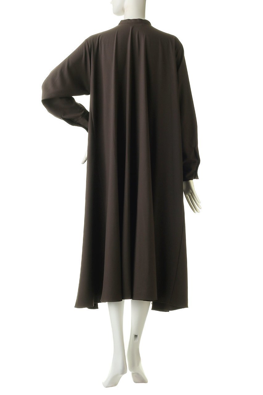 【ミズイロ インド/mizuiro ind】のバンドカラーフレアシャツワンピース 人気、トレンドファッション・服の通販 founy(ファニー) 　ファッション　Fashion　レディースファッション　Fashion for Women　ワンピース　Dresses　シャツワンピース / 1枚で着映えコーデ　Shirt Dresses　チュニック　Tunic Tops & Dresses　シンプル　Simple, Minimal　チュニック　Tunic, Long Top　フレア　Flare, Flared　ロング　Long, Long-Length　羽織　Haori, Light Jacket　other-4|ID: prp329100004140474 ipo3291000000032904213