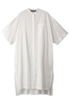 【ミズイロ インド/mizuiro ind】のstand collar hlf slv shirt OP ワンピース off white|ID: prp329100004141222 ipo3291000000032894977