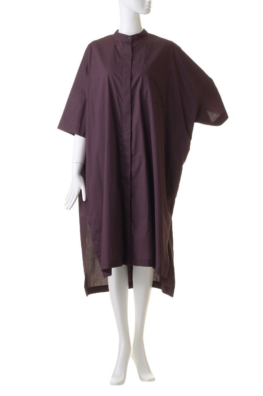 【ミズイロ インド/mizuiro ind】のstand collar hlf slv shirt OP ワンピース 人気、トレンドファッション・服の通販 founy(ファニー) 　ファッション　Fashion　レディースファッション　Fashion for Women　ワンピース　Dresses　チュニック　Tunic Tops & Dresses　スリット　Slit, Slit Detail　チュニック　Tunic, Long Top　ロング　Long, Long-Length　other-2|ID: prp329100004141222 ipo3291000000032895009
