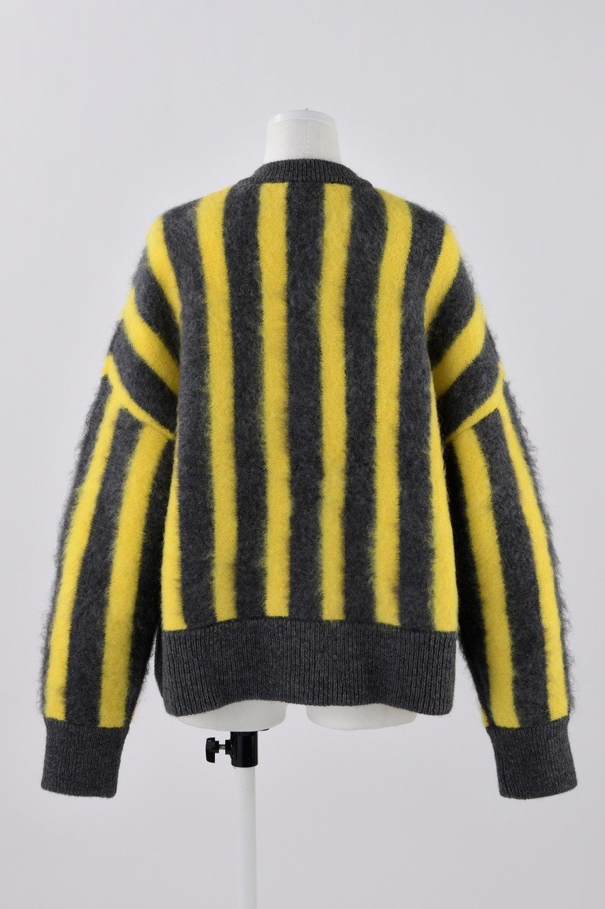 【エンフォルド/ENFOLD】のモヘアストライプカーディガン 人気、トレンドファッション・服の通販 founy(ファニー) 　ファッション　Fashion　レディースファッション　Fashion for Women　トップス・カットソー　Cut & Sew Tops　ニット　Knit Tops & Sweaters　カーディガン・羽織り　Layered Style Cardigans　カーディガン　Cardigan, Knitwear　ストライプ　Stripe, Striped Pattern　バランス　Balance, Style Balance　ワイド　Wide, Wide Fit　other-3|ID: prp329100004141229 ipo3291000000035067099