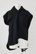 【エンフォルド/ENFOLD】のダブルクロス サークルスリーブフーディ P.O/プルオーバー ブラック|ID: prp329100004141236 ipo3291000000036221108