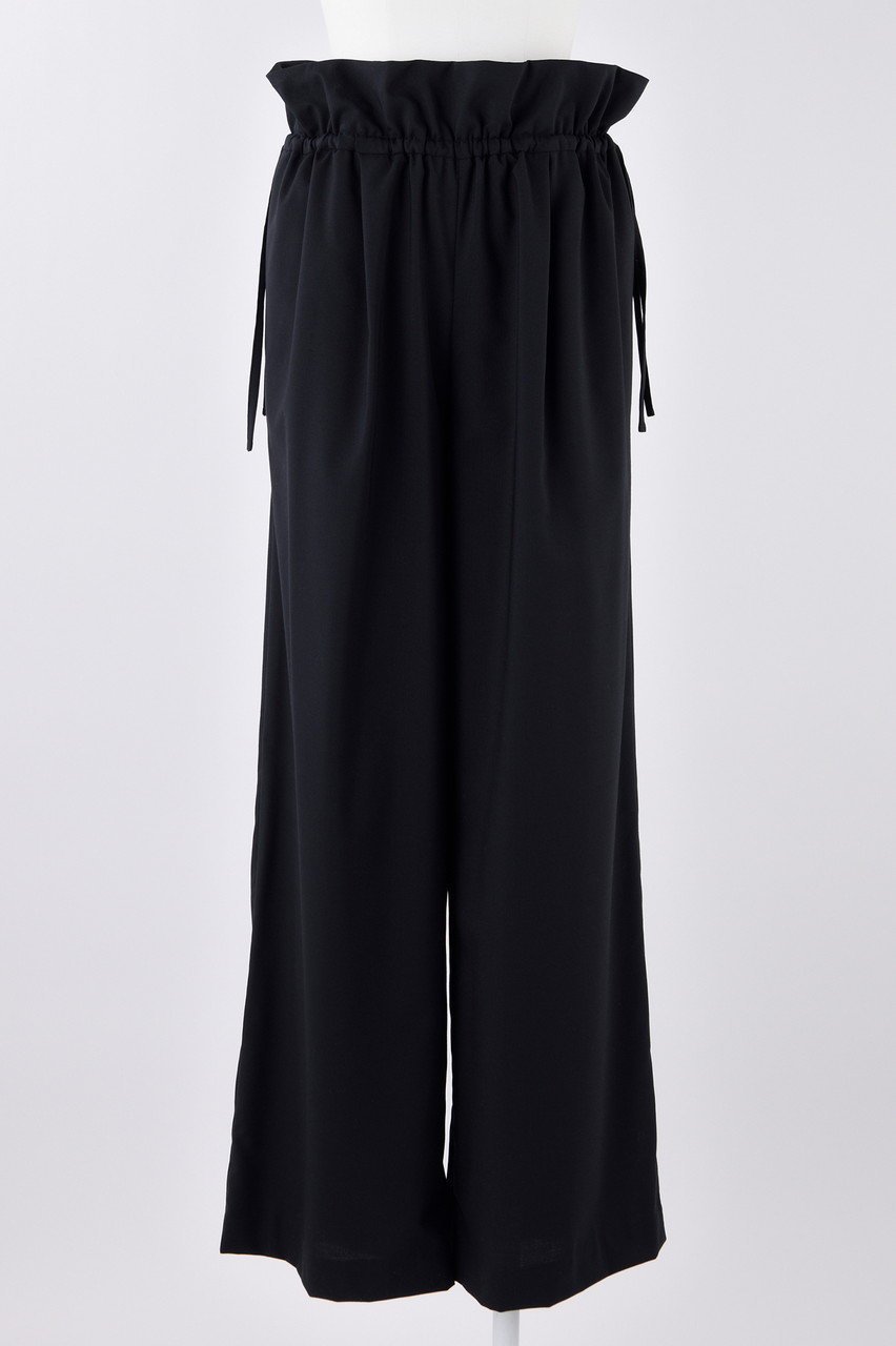 【エンフォルド/ENFOLD】のT/Wトロ ダブルウエスト ワイドPT/パンツ インテリア・キッズ・メンズ・レディースファッション・服の通販 founy(ファニー) 　ファッション　Fashion　レディースファッション　Fashion for Women　パンツ　Pants & Trousers　スピンドル　Spindle, Drawcord　ダブル　Double, Double-Breasted　ドッキング　Docking, Mixed Material　リラックス　Relax, Relaxed Fit　ワイド　Wide, Wide Fit　ダークネイビー|ID: prp329100004141237 ipo3291000000035055848