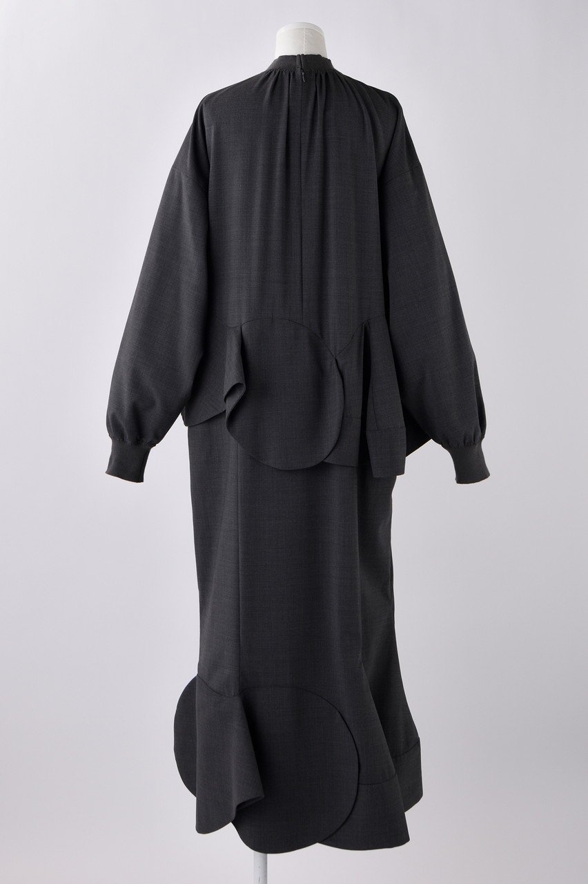 【エンフォルド/ENFOLD】のT/Wトロ ペプラム DRS/ドレス 人気、トレンドファッション・服の通販 founy(ファニー) 　ファッション　Fashion　レディースファッション　Fashion for Women　ワンピース　Dresses　フォーマル・パーティードレス・結婚式用ドレス　Elegant & Casual Dresses　チュニック　Tunic Tops & Dresses　アシンメトリー　Asymmetrical Style　カッティング　Cutting Detail　セットアップ　Set-Up, Coordinated Outfit　チュニック　Tunic, Long Top　ドッキング　Docking, Mixed Material　ドレス　Dress, One-Piece　ペプラム　Peplum, Flared Hem　リラックス　Relax, Relaxed Fit　ロング　Long, Long-Length　other-3|ID: prp329100004141238 ipo3291000000032891917