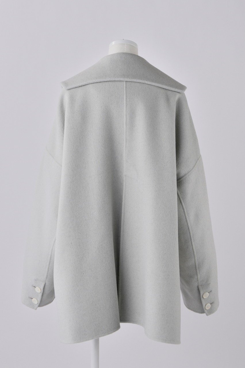 【エンフォルド/ENFOLD】のウールリバー フラットカラーショートコート 人気、トレンドファッション・服の通販 founy(ファニー) 　ファッション　Fashion　レディースファッション　Fashion for Women　アウター　Coat / Outerwear Collection　コート・ロングコート・ピーコート　Long Coats, Peacoats & More　オケージョン　Occasion Wear　クラシカル　Classical, Vintage-Inspired　ショート　Short, Short Length　パターン　Pattern, Design Print　フラット　Flat, Flat Shoes　ベーシック　Basic, Essential　エレガント 上品　Elegant　other-3|ID: prp329100004141239 ipo3291000000035825102