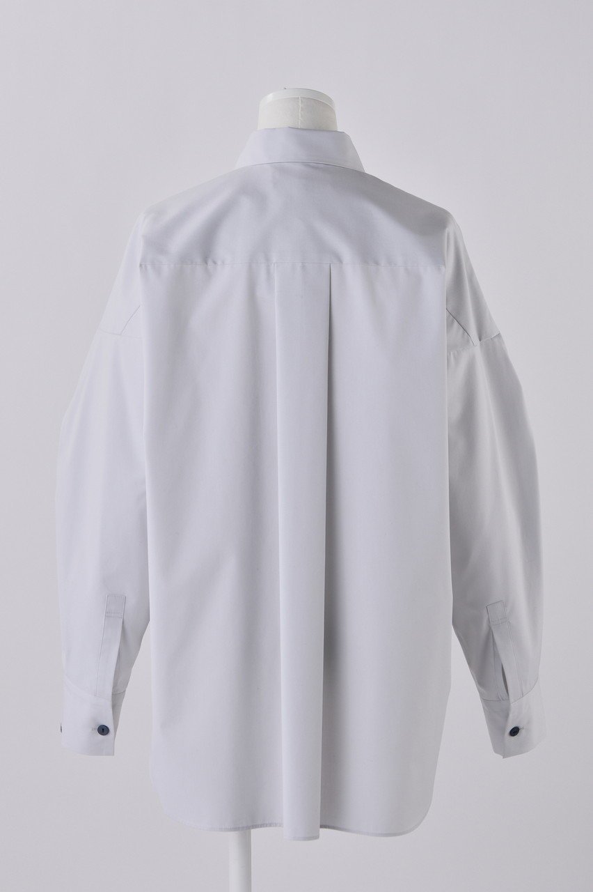 【エンフォルド/ENFOLD】のC/PEブロード 立体スリーブ SH/シャツ 人気、トレンドファッション・服の通販 founy(ファニー) 　ファッション　Fashion　レディースファッション　WOMEN　トップス・カットソー　Tops/Tshirt　シャツ/ブラウス　Shirts/Blouses　ロング / Tシャツ　T-Shirts　カットソー　Cut and Sewn　スリーブ　Sleeve　フォルム　Form　ブロード　Broad　ベスト　Vest　ロング　Long　other-3|ID: prp329100004141244 ipo3291000000031403141